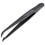 ESD Full Plastic Tweezers, Style 707A, PVDF plastic, curved, Fine, short, 4.5" redirect to product page
